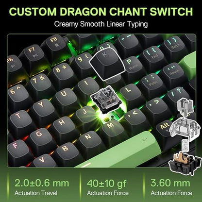 Gaming Keyboard: Redragon K740 98 Keys Wired RGB – Packaging