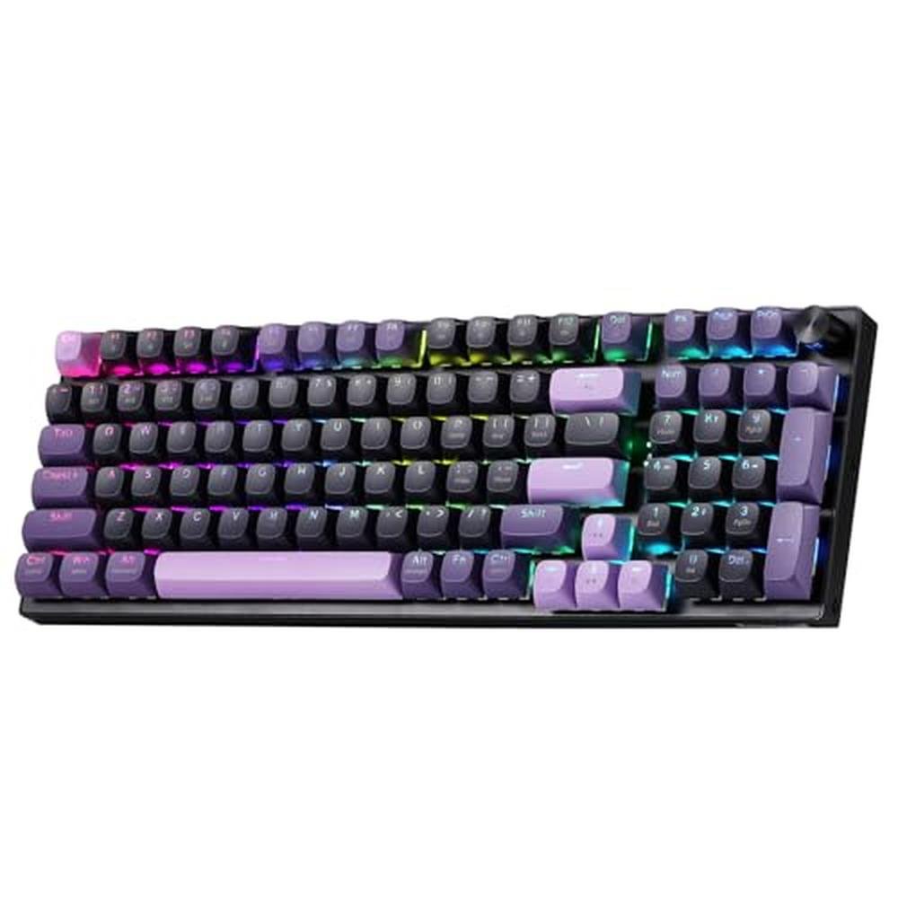 Gaming Keyboard: Redragon K740 PRO 98 Keys Wireless RGB – Front View