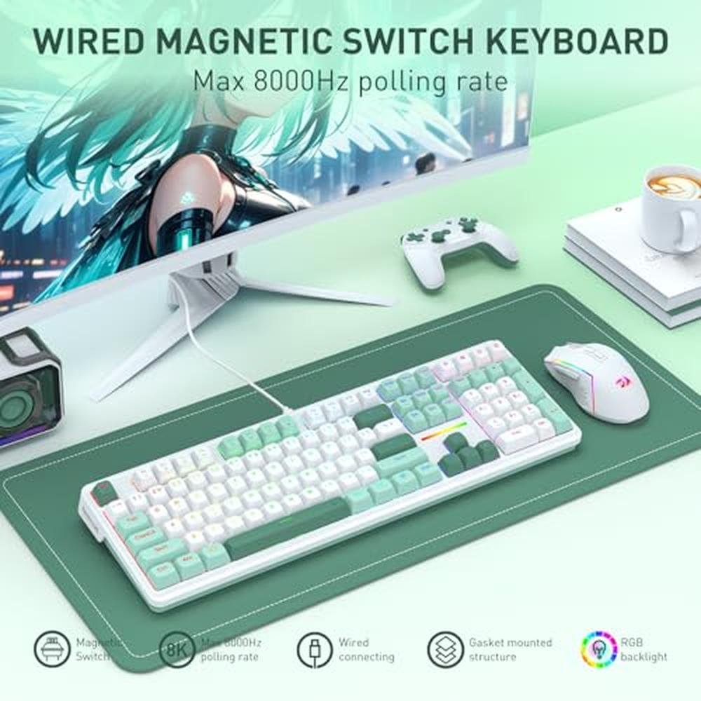 Gaming Keyboard: Redragon K745 HE Rapid Trigger – Side View