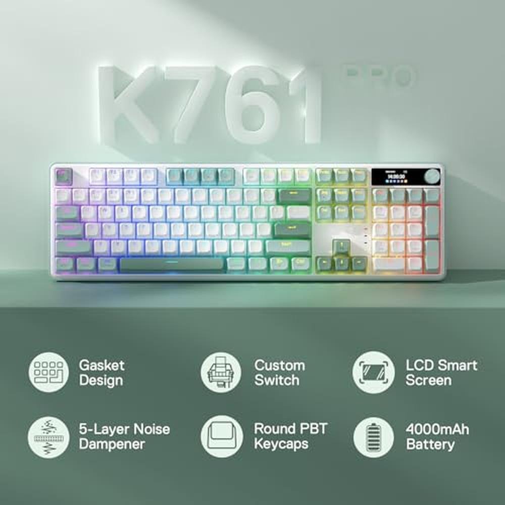 Keyboard Redragon K761 Wireless Gasket Gaming Keyboard – Side View