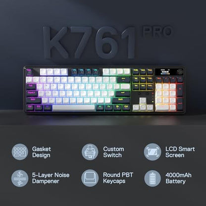 Keyboard Redragon K761 Wireless Gasket Gaming Keyboard – Side View
