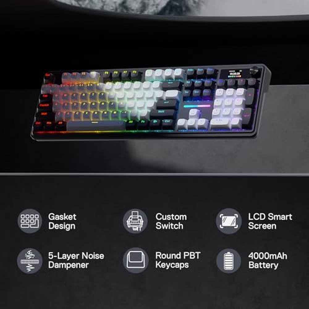 Keyboard Redragon K762 Wireless Gasket Gaming Keyboard – Side View