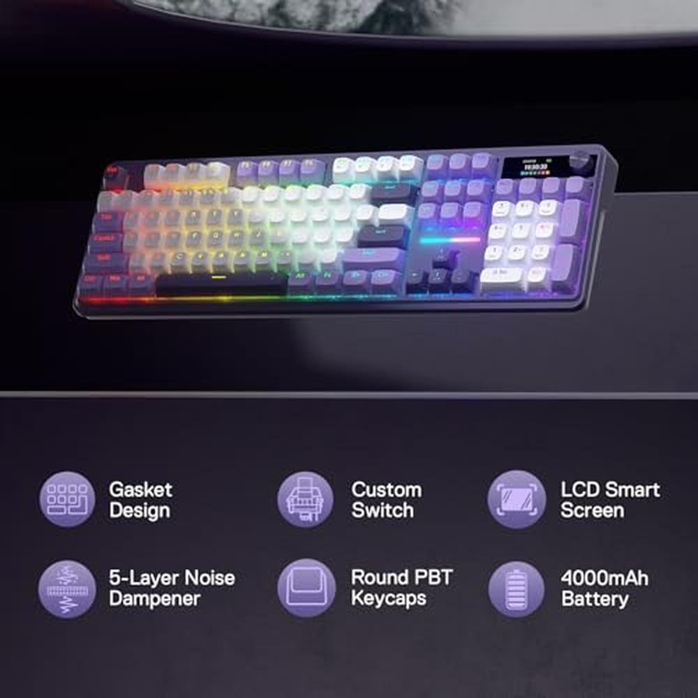 Keyboard Redragon: Redragon K762 Wireless Gasket Gaming – Side View