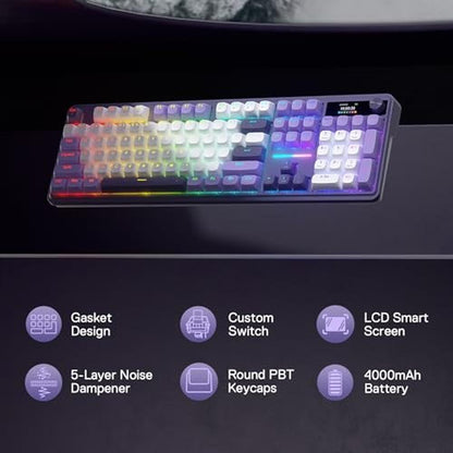 Keyboard Redragon: Redragon K762 Wireless Gasket Gaming – Side View
