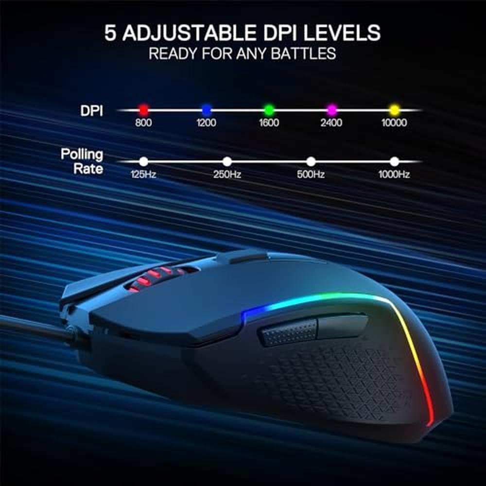Mouse Redragon M616 RGB Gaming Mouse – Close-up Detail