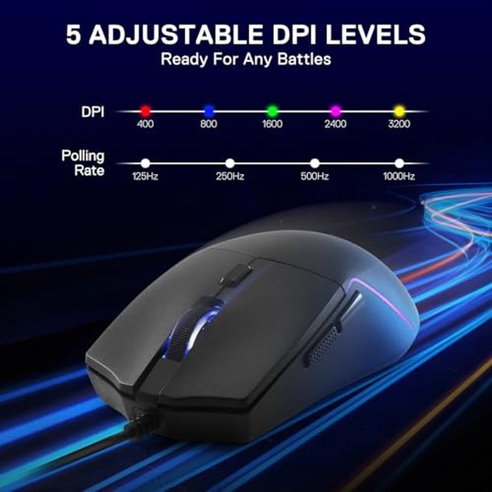 Mouse Redragon M730: Redragon Wired RGB Gaming Mouse 10000 – Close-up Detail