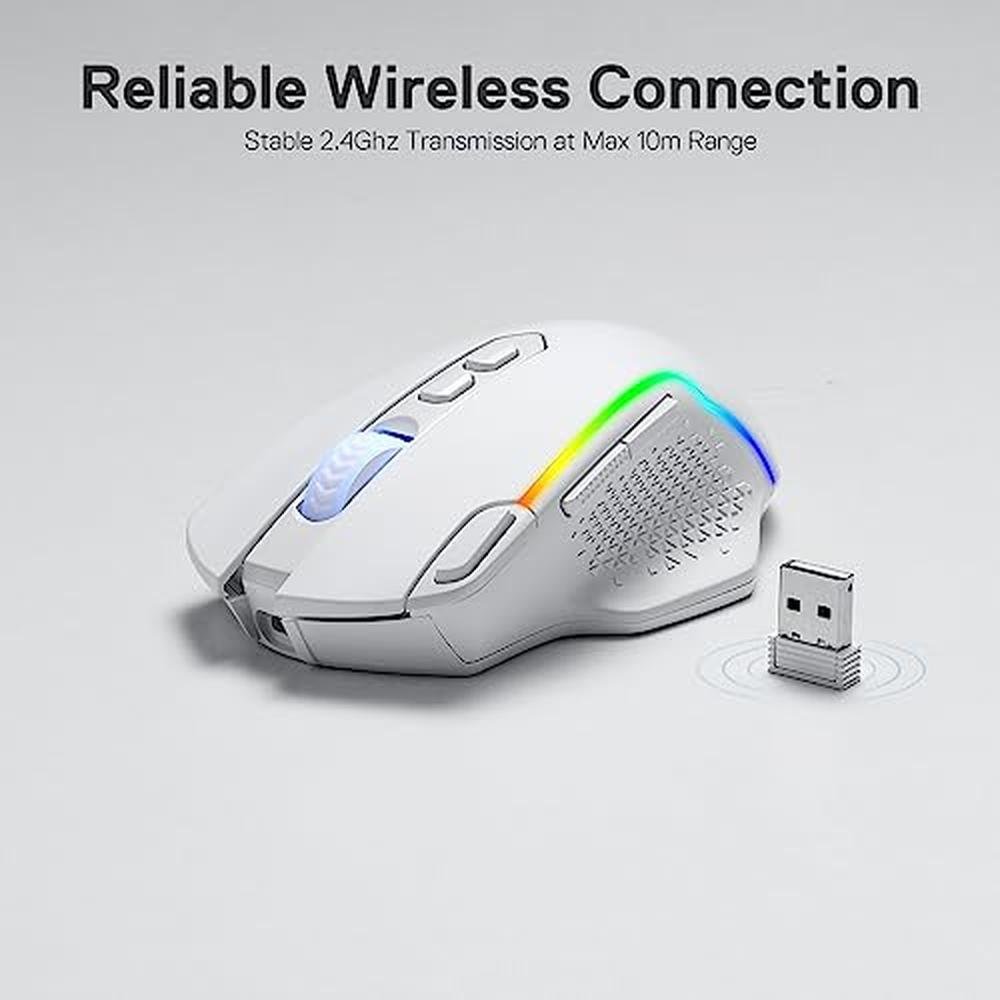 Redragon M810 Pro Wireless Gaming Mouse – In Use