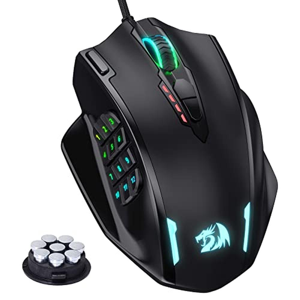 Mouse Redragon: Redragon M908 Impact RGB LED MMO Gaming – Front View
