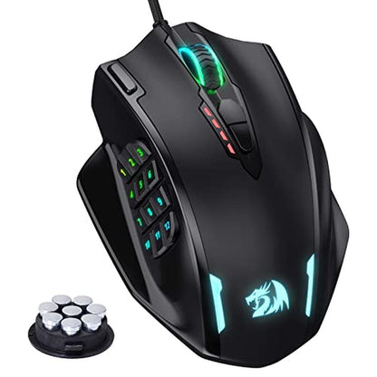 Mouse Redragon: Redragon M908 Impact RGB LED MMO Gaming – Front View