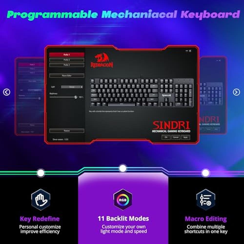 Gaming Keyboard: Redragon K552 Mechanical Keyboard Wired 11 – In Use