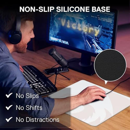 Redragon PG1M: Redragon PG1M Glass Mouse Pad Ultra-Smooth – In Use