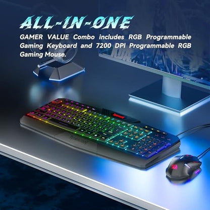 Gaming Keyboard Mouse: Redragon S101 3 Pro Gaming Keyboard – Side View