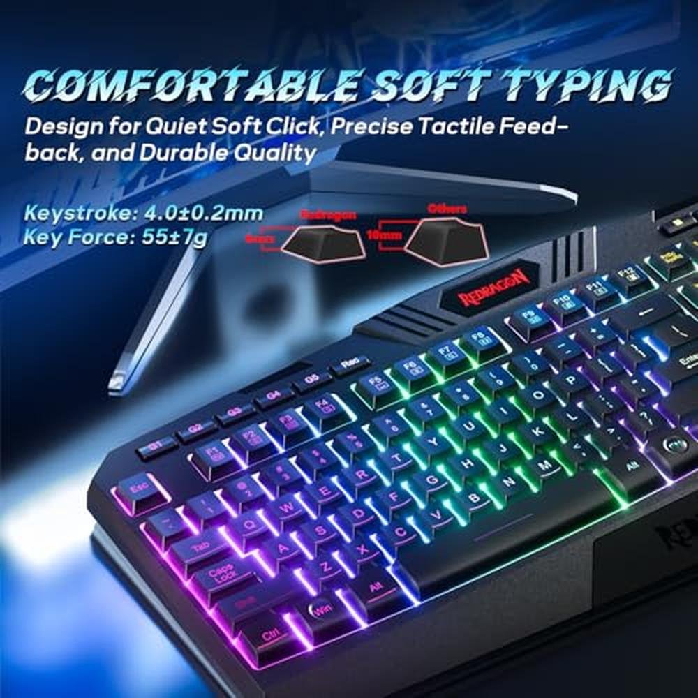 Gaming Keyboard Mouse: Redragon S101 3 Pro Gaming Keyboard – In Use
