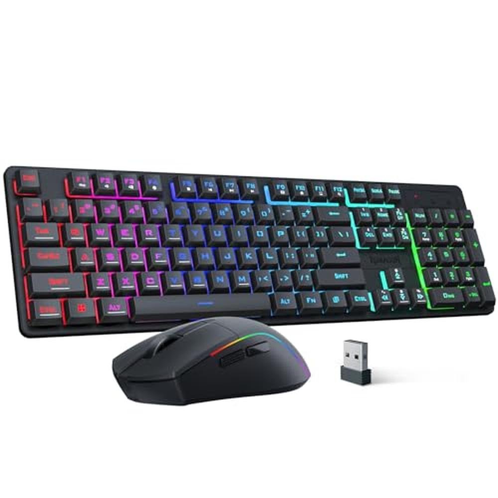 Gaming Keyboard: Redragon S107KS Wireless Gaming Keyboard – Front View