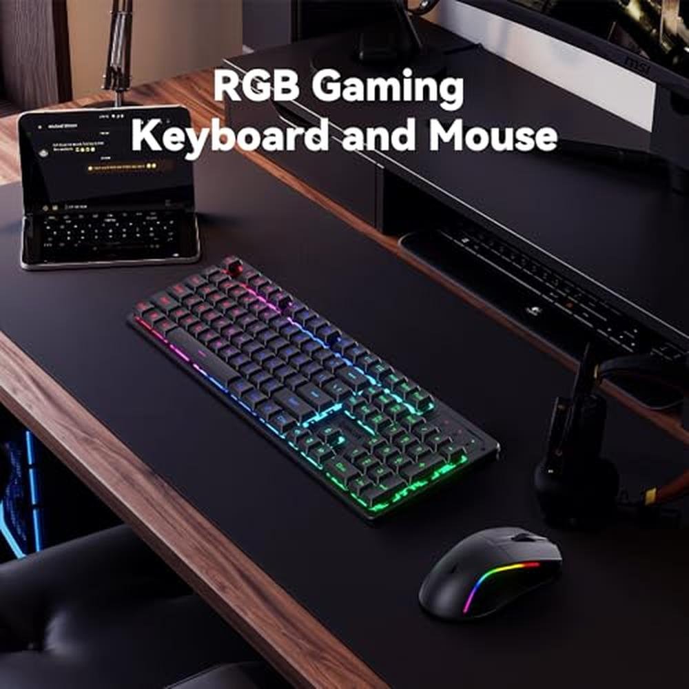 Gaming Keyboard: Redragon S107KS Wireless Gaming Keyboard – Close-up Detail