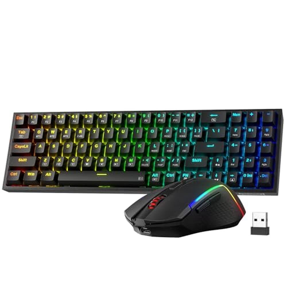 Gaming Keyboard: Redragon S136 75% K628 Tri-Mode Wireless – Front View