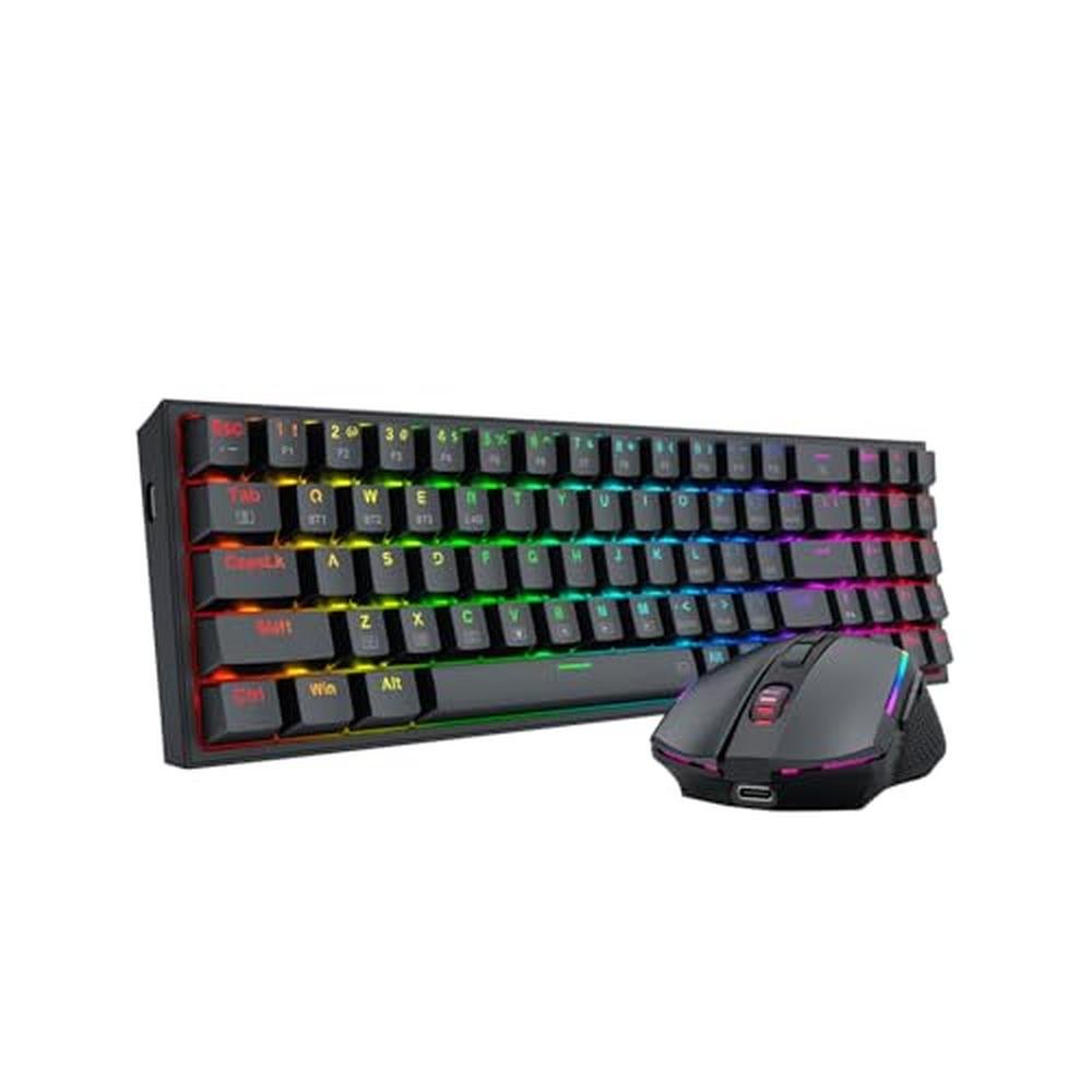 Gaming Keyboard: Redragon S136 75% K628 Tri-Mode Wireless – In Use