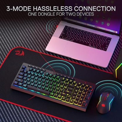 Redragon S142 Wireless Gaming Keyboard & Mouse Combo – In Use