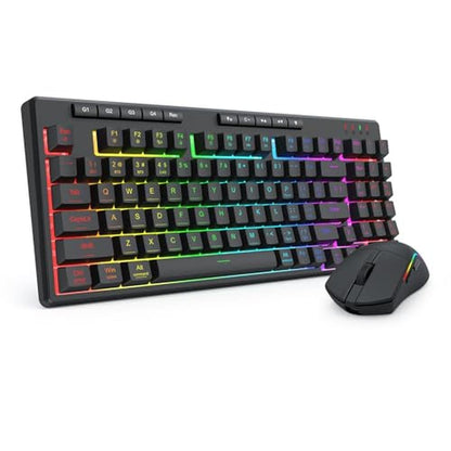 Keyboard Mouse: Redragon S156 Wireless Keyboard and Mouse – Front View