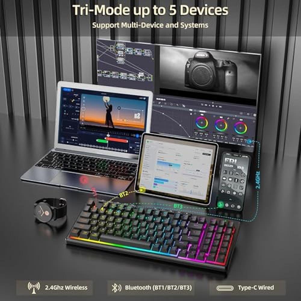 Keyboard Mouse: Redragon S156 Wireless Keyboard and Mouse – Packaging