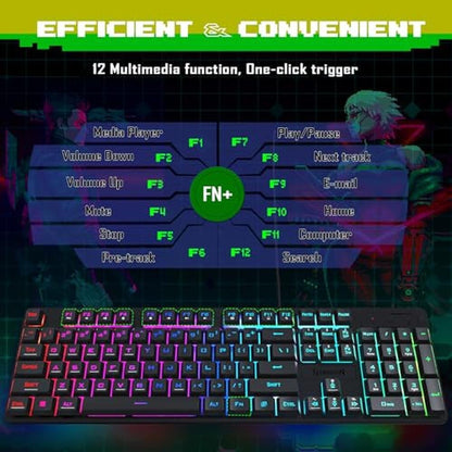 Gaming Keyboard: Redragon Updated S107 RGB Gaming Keyboard – Packaging