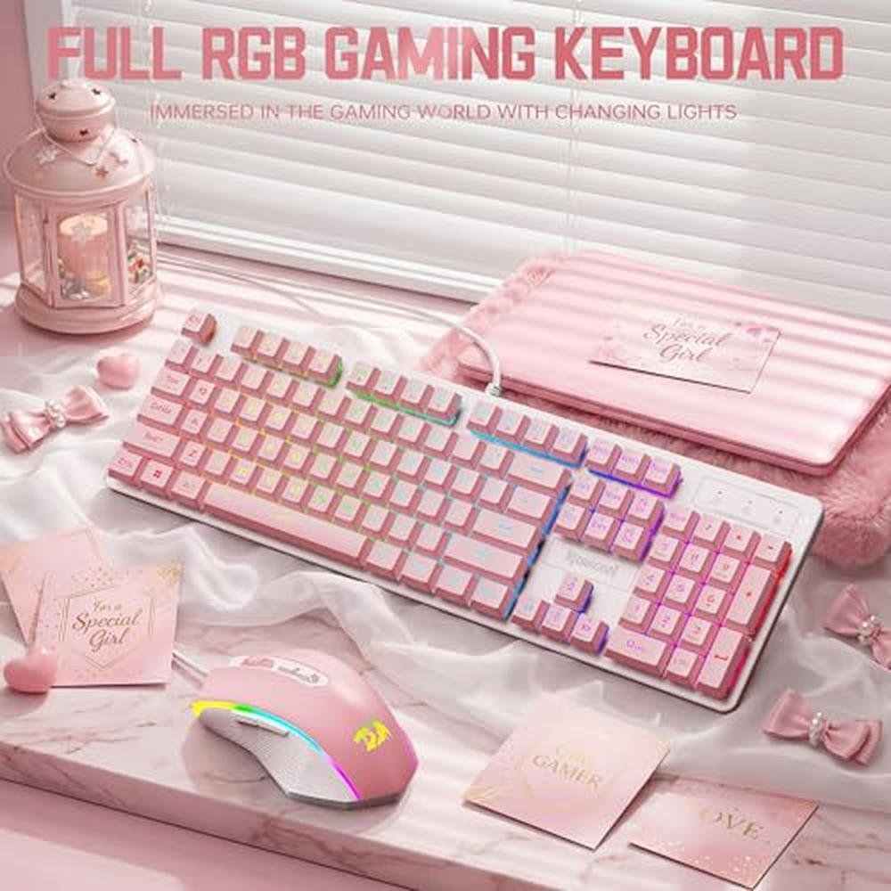 Gaming Keyboard: Redragon Updated S107WP RGB Gaming – In Use