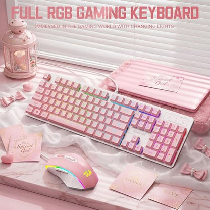 Gaming Keyboard: Redragon Updated S107WP RGB Gaming – In Use