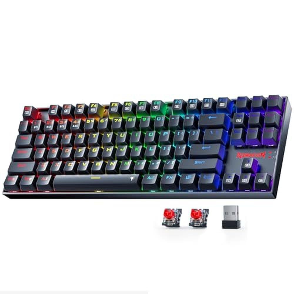 Gaming Keyboard: Redragon K552 KRS_DeepBlue Wireless – Front View