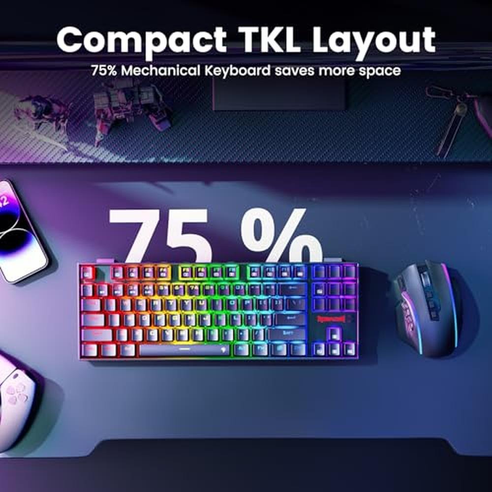 Gaming Keyboard: Redragon K552 KRS_DeepBlue Wireless – Packaging