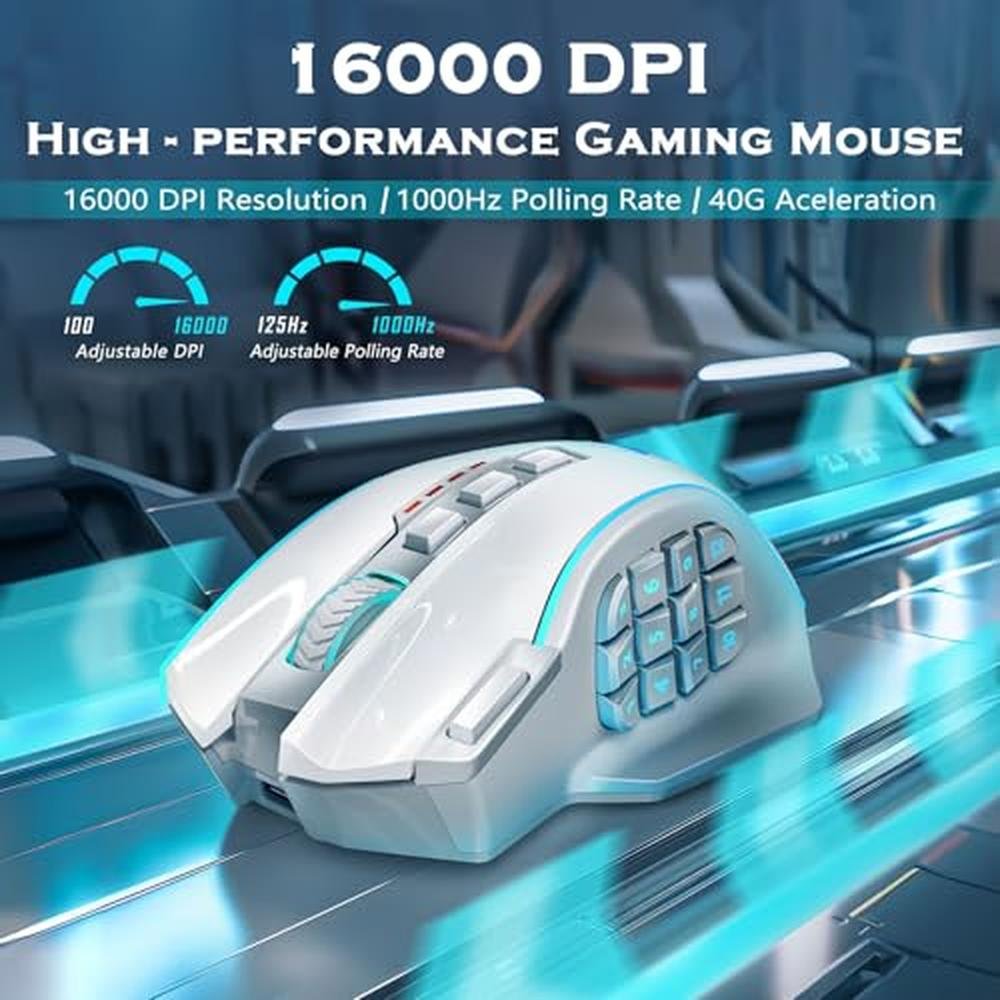 Redragon Wireless Gaming Mouse – Side View