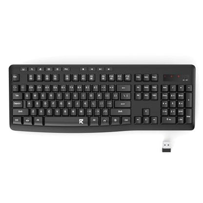 Wireless Keyboard: Redragon BK7367 Ergonomic 2.4G Full-Sized – Front View