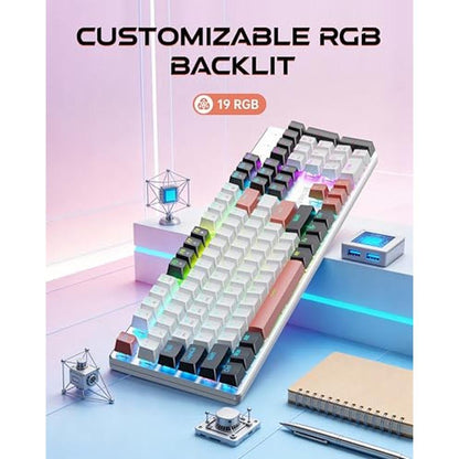 Gaming Keyboard: Redragon K671WBR Wireless Mechanical – Close-up Detail