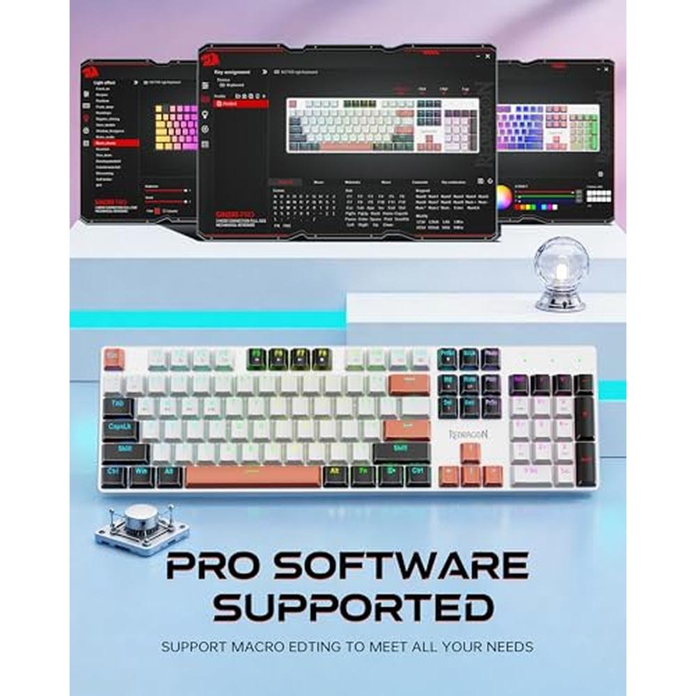 Gaming Keyboard: Redragon K671WBR Wireless Mechanical – Packaging
