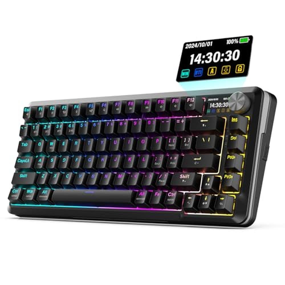 Keyboard Gaming: Redragon Wireless Mechanical Keyboard with – Front View