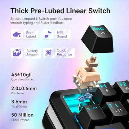 Keyboard Gaming: Redragon Wireless Mechanical Keyboard with – In Use