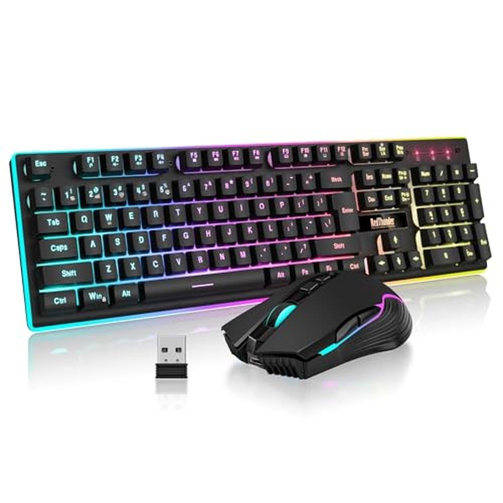 Gaming Keyboard: RedThunder K10 Wireless Mechanical Feel – Front View