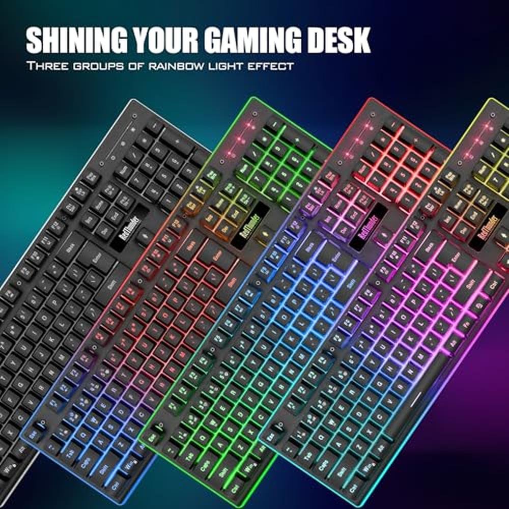 Gaming Keyboard: RedThunder K10 Wireless Mechanical Feel – In Use