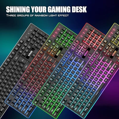 Gaming Keyboard: RedThunder K10 Wireless Mechanical Feel – In Use