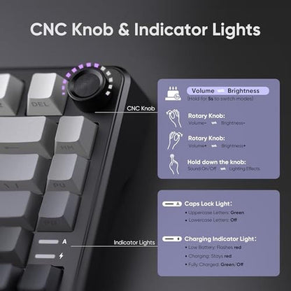 Keyboard RedThunder: RedThunder K75 Wireless Mechanical – Close-up Detail