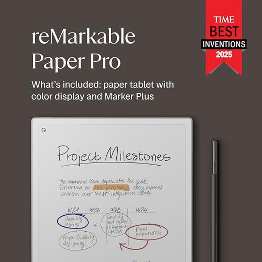 Remarkable Paper Pro Bundle: reMarkable 11.8 Inch Tablet – Side View