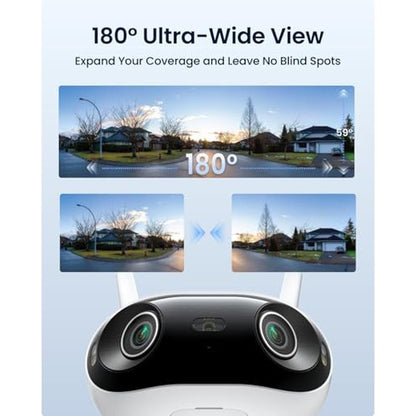 Dual Reolink: REOLINK 4K 8MP 180 Panoramic Security Camera – Front View