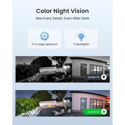 Dual Reolink: REOLINK 4K 8MP 180 Panoramic Security Camera – Close-up Detail