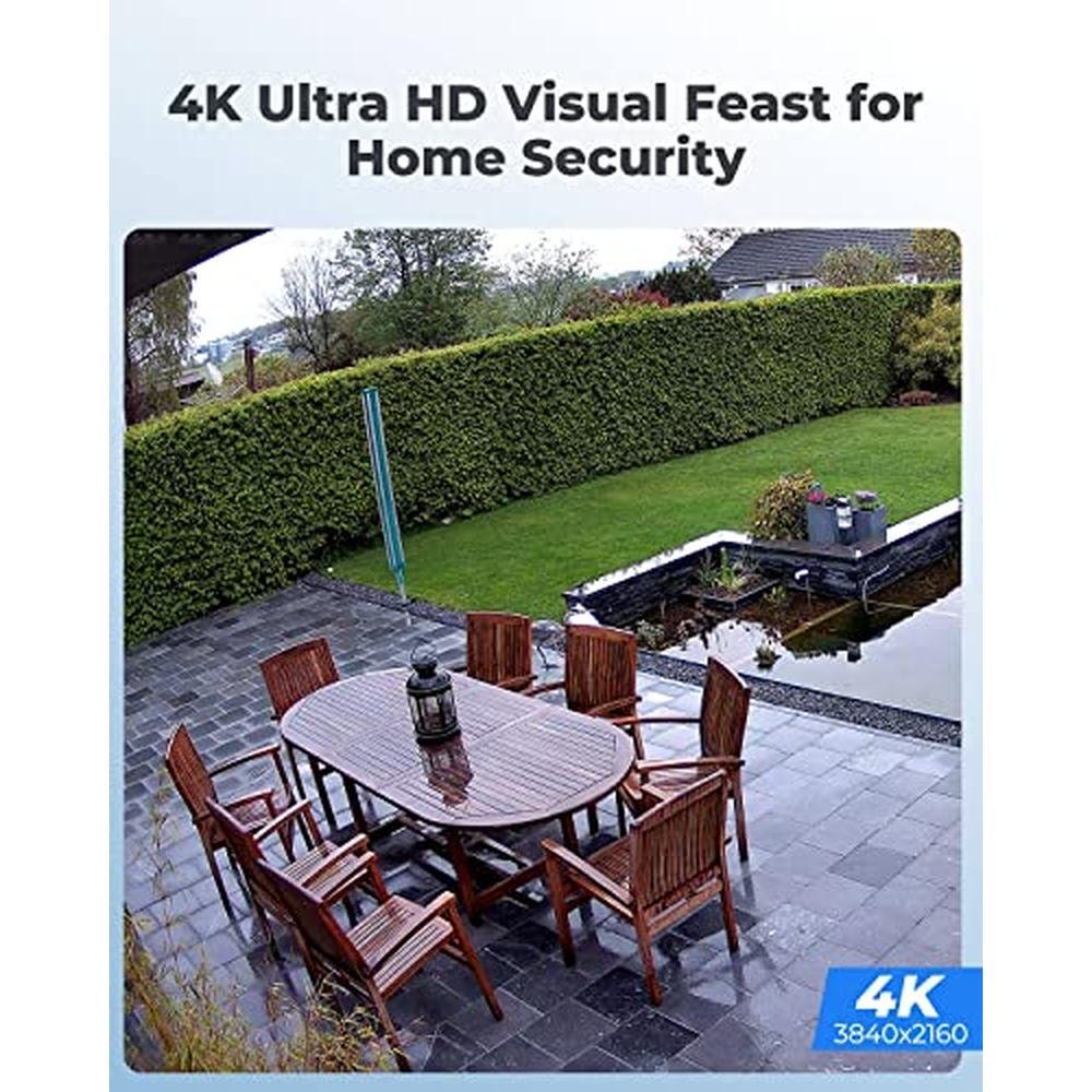 REOLINK 8MP: REOLINK RLC-810A 4K Ultra HD Security Camera – Side View