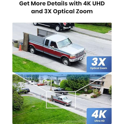 Outdoor Security: REOLINK 4K Outdoor Plug-in WiFi 6 – Side View