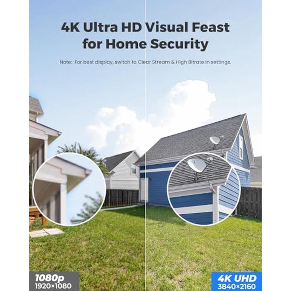 Camera Reolink: REOLINK 4K Wired Security Camera Outdoor – Side View
