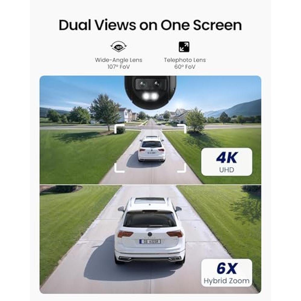 Camera WiFi: REOLINK 4K Wired WiFi Outdoor Camera 8MP Dual – Close-up Detail