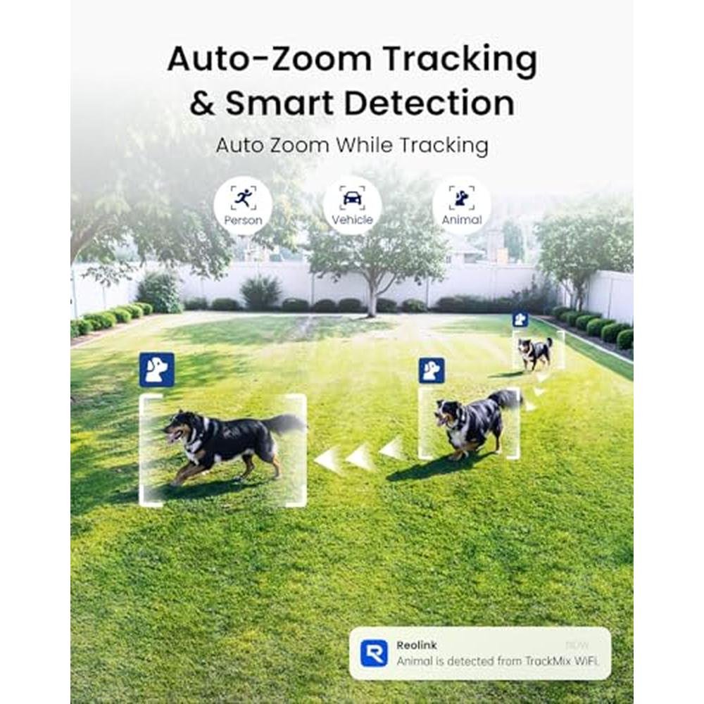 Camera WiFi: REOLINK 4K Wired WiFi Outdoor Camera 8MP Dual – In Use