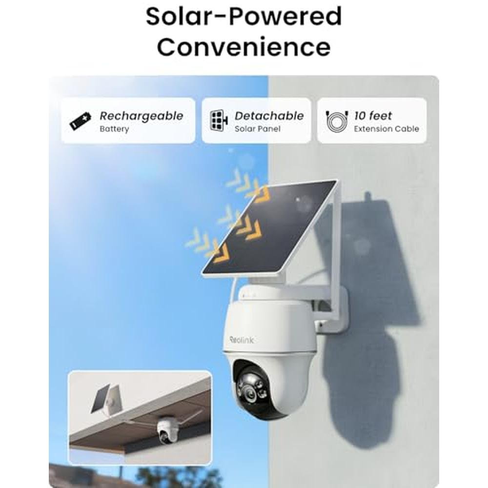 Solar Reolink: REOLINK 5MP Solar Security Cameras Wireless – In Use
