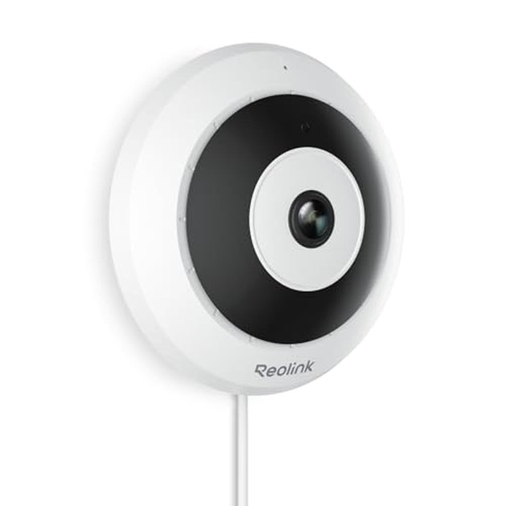 Reolink 6MP: REOLINK 6MP PoE IP Fisheye Camera with 360 View – Front View