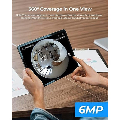 Reolink 6MP: REOLINK 6MP PoE IP Fisheye Camera with 360 View – Side View